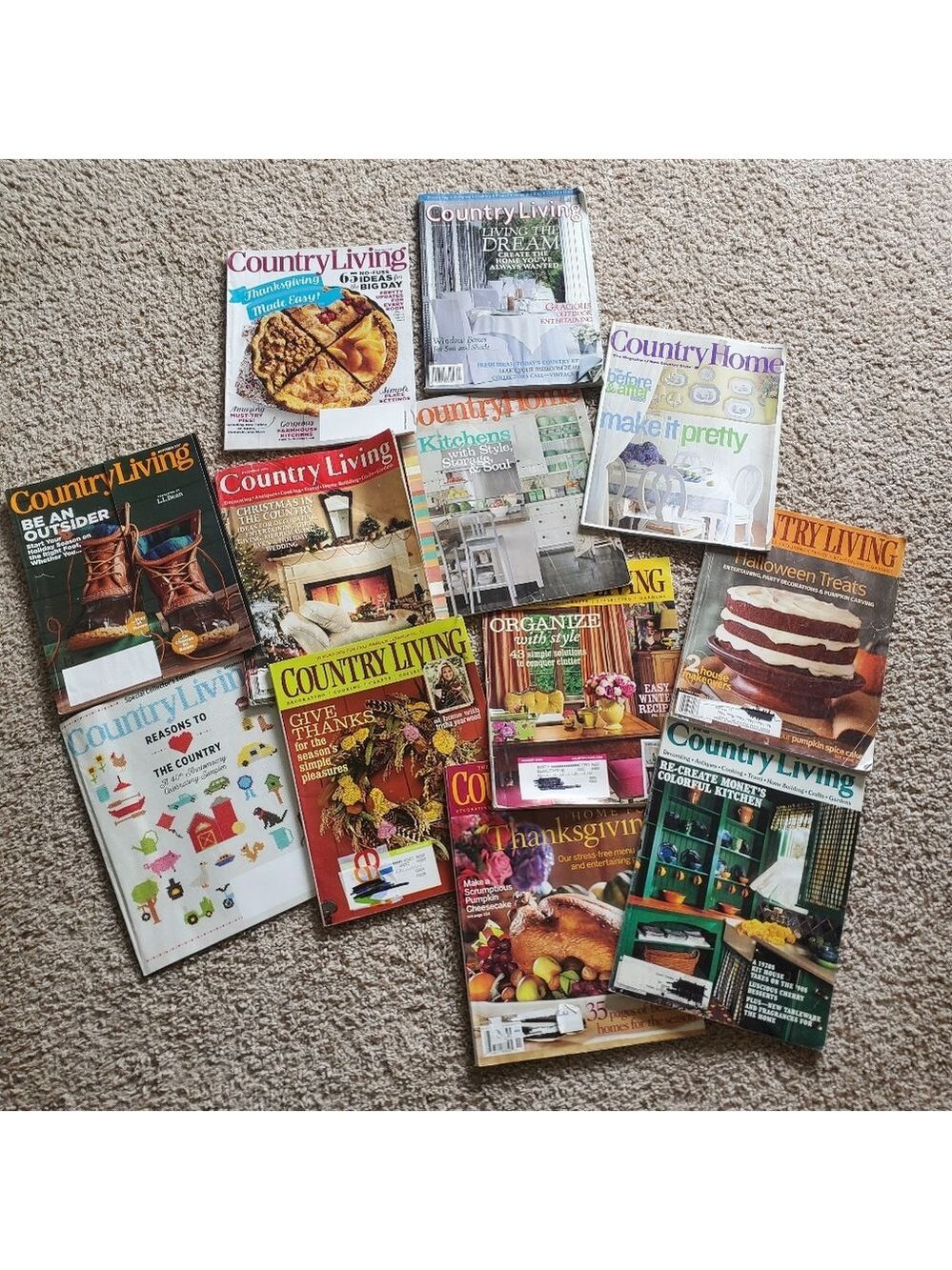 Country Living Magazine Collection Various Years 90s-2000s
